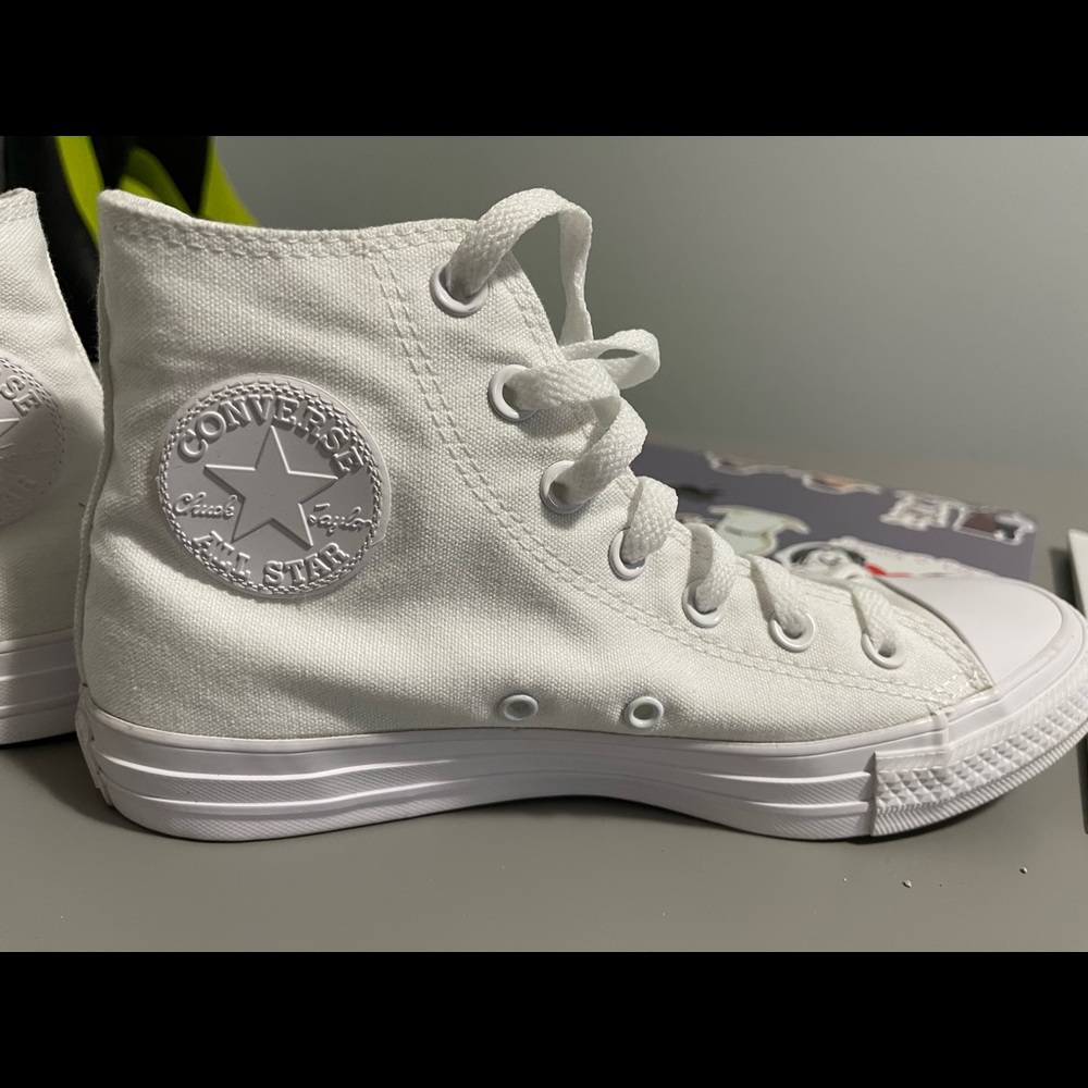 Converse white monochrome sneakers (hard to find)